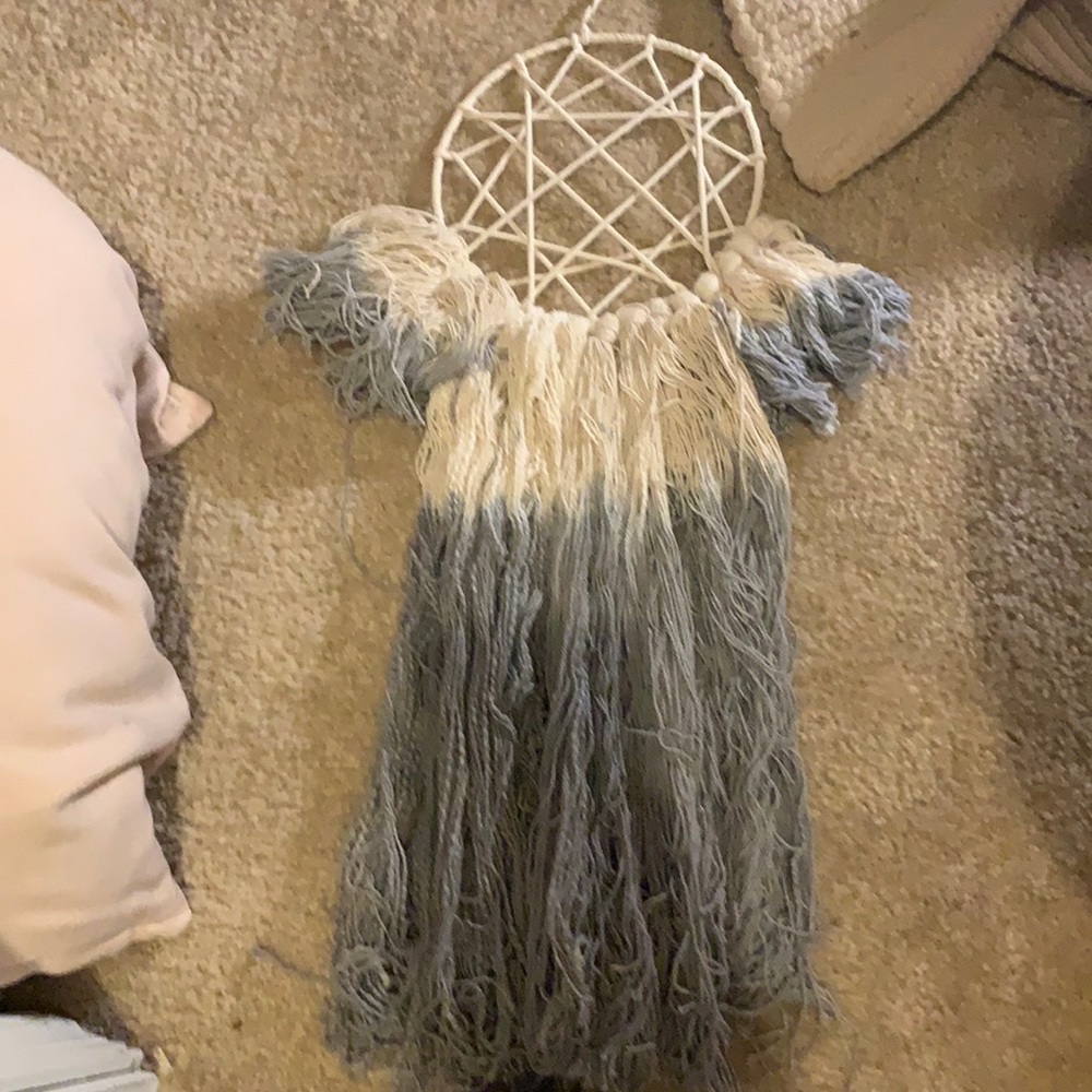 macrame yarn decoration